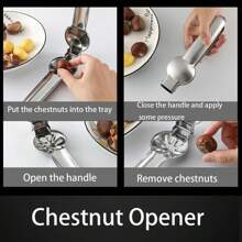 Kẹp hạt dẻ cầm tay, dụng cụ cắt hạt dẻ bằng thép không gỉ 304, dụng cụ mở hạt dẻ cười, dao cắt hạt macadamia, dụng cụ mở quả óc chó, kìm mở hạt kim loại, kìm mở hạt dẻ đa năng. Hình ảnh đẹp. Nếu có sự khác biệt nhỏ giữa sản phẩm thực tế, vui lòng tham khảo sản phẩm đã nhận, điều này sẽ không ảnh hưởng đến việc sử dụng. - Nhiều màu - Xem 10