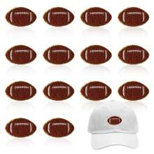 3 Stück Sport Ball bestickte Bügelflicken Set, Fußball Baseball Basketball Rugby Reparatur Aufkleber Applikation, DIY Zubehör für Rucksäcke, Kleidung, Hosen, Mützen, Jeans - Verschiedenfarbig - Übersicht 8