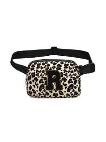 腰包，时尚斜挎腰包，配有可调节肩带，适合日常使用、户外、旅行、徒步旅行、慢跑、骑自行车、便携式设计、理想的礼物