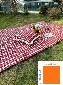 Retro American Style Red & White Plaid Picnic Mat, Rectangular Dining Table Cloth, Linen Rustic New Year Tablecloth, Dust-Proof And Dirt-Resistant, Festive - Multicolor - View 19