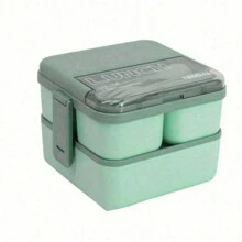 1 pezzo Lunch box multi-scomparto per ragazzi - Microonde sicuro, perfetto per pranzi a scuola e al lavoro, contenitore da insalata in plastica durevole - Multicolore - Visualizzare 6