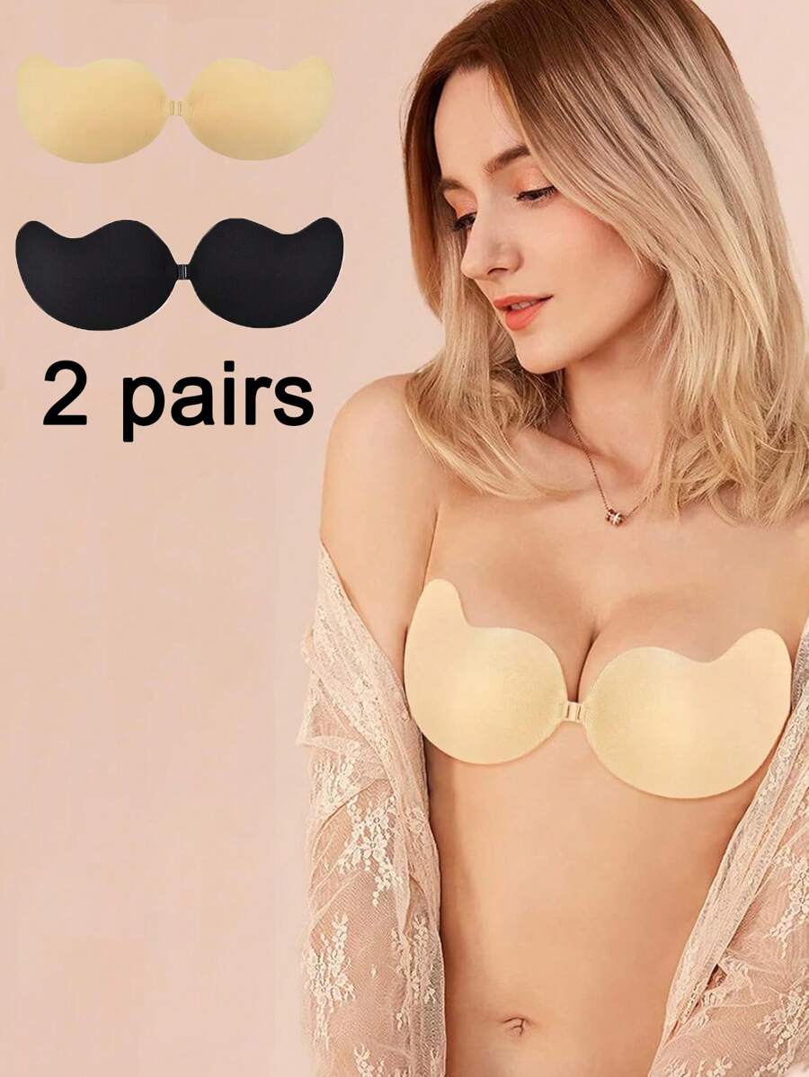 2 Paar mangoförmige Silikon-Brustwarzenabdeckungen - Verschiedenfarbig - Übersicht 1