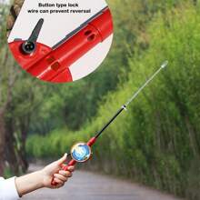 1 Pieza Caña de pesca de hielo mini de 35/40/75/80cm con carrete de plástico para principiantes, para lagos, estanques y ríos