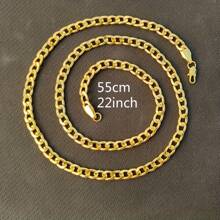 1 Peça Colar Dourado Versátil da Moda de 6mm, Colar Gargantilha de Hip Hop