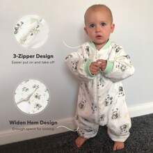 Spring 1.5 TOG Baby Sleeping Bag With Feet Gift Box Toddler Pajamas Baby Sleeping Bag With Legs For 6 Months-3 Years - Panda - View 4