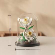 Eine Vielzahl von ABS Desktop Blumen Dekorationen Modell Bausätze, DIY Topfpflanzen, Geschenke für Freunde, Bildungsbausteine. Geschenke zum Schulbeginn, Eltern-Kind-Interaktion, Bürozeit. Geeignet für Tisch-, Raum- und Fensterbankdekoration, etc. Halloween/Weihnachten, stressabbauendes Spielzeug