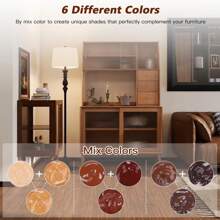 Wood Furniture Repair Kit - Wood Fillers With Wood Putty, Hardwood Laminate Repair Kit, Wood Wax For Holes, Walnut Wood Scratch Repair Kit Restore Any Scratches, Cracks, Tables, Doors, Floors, Cabinet - Multicolor - View 2
