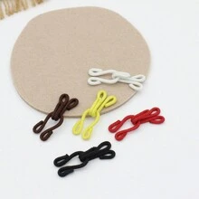 10pcs Invisible Clothing Hooks - DIY Sewing Buttons For Underwear, Bras, Jeans & Skirts - Available In White, Black, Pink, Burgundy
