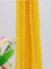 100pcs 8mm Glass Simulated Agate Jade Round Beads, Agate Glass Beads, Crystal Beads For Jewelry Making And DIY Crafts