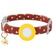 Colletto carino per animali domestici per Airtag, collare regolabile per cani piccoli e cuccioli, collana anti-smarrimento per gatti, morbido e traspirante