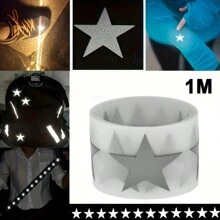 1米反光星星贴纸，热转印贴纸，DIY衣服和包包配件