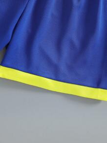 [Custom-Made] 2pcs Sports Training Quick Dry Short Sleeve Sportswear Set No.10, Suitable For Football, Exercise, Daily Wear With Customized Name Stylish, Fashion, Hipster, Casual, Minimal Chic Personalized, Customized, Custom, Unique Guy Costumes, Capsule Wardrobe, Boy Basic/Street Style Ideal Gifts For Him Boyfriend, Family, Friends For Birthdays, For Vacation/Holiday, For School/Competition, For Sports/Climbing,Kids,Urban Gala