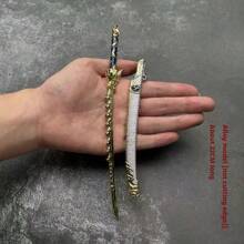 1pc Ancient Weapon Gaming Weapon Model Tang Dynasty Broadsword, Beginner Level Metal Weapon Model, Alloy Decoration, Birthday/Christmas Gift