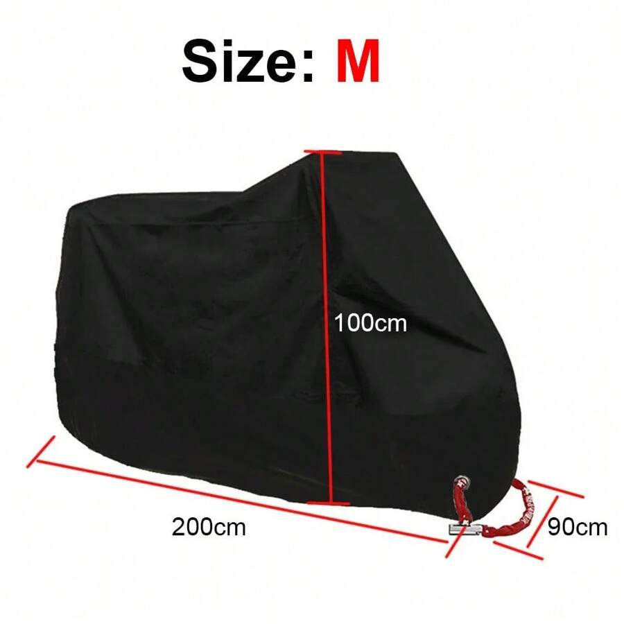 Motorcycle Cover For NMAX, AEROX, PCX, MIO, BEAT, CLICK Waterproof Rain And Dust UV Cover - 黑色 - 查看 1