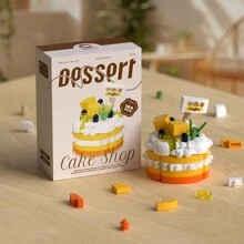 Bộ 9 khối xây dựng tiệc ngọt, Bộ khối xây dựng bánh sinh nhật tự làm, Hộp quà tặng sinh nhật tiệc/sự kiện, Bộ khối xây dựng trẻ em, Thích hợp cho bé trai và bé gái - bữa tiệc tráng miệng - Xem 8