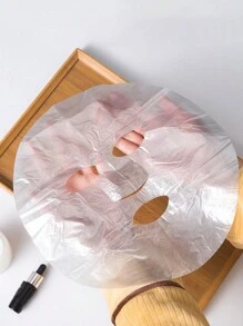 200pcs Disposable Moisturizing Face Mask Sheets, Transparent Plastic Mask Sheets For Salon, Neck Wrinkle Treatment, Waterproof & Moisturizing, Used With Serum, Mask, Mud Mask Etc. Suitable For Salon, SPA, Beauty Parlor, Home Facial Care - Clear - View 8