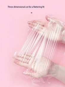 200pcs Disposable Moisturizing Face Mask Sheets, Transparent Plastic Mask Sheets For Salon, Neck Wrinkle Treatment, Waterproof & Moisturizing, Used With Serum, Mask, Mud Mask Etc. Suitable For Salon, SPA, Beauty Parlor, Home Facial Care - Clear - View 7