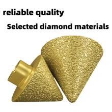 Brocas cónicas de diamante M10/M14 para amoladoras angulares - Herramientas de biselado revestidas de diamante de 38mm/50mm para agrandar orificios, dar forma, recortar y acabado de bordes - Accesorios profesionales para herramientas de piedra y strass - Multicolor - Ver 13