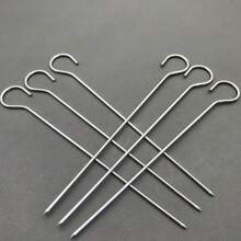 10 pièces Brochettes en acier inoxydable de 12 cm/15 cm/18 cm/20 cm, convenant pour gril électrique domestique, four, gril suspendu, outils de barbecue de pique-nique extérieur. Faciles à nettoyer. 4 longueurs disponibles.