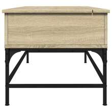 VidaXL Coffee Table Sonoma Oak 100x50x45 Cm Wood And Metal