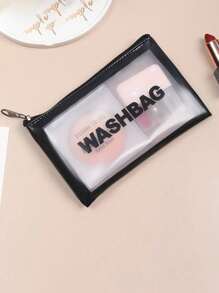 Transparent Makeup Bag With Zipper Waterproof Cosmetic Bags Travel Toiletry Bag Portable Cosmetic Storage Bag Lightweight Clear Storage Bag Organizer For Women And Girls Large Capacity Makeup Case Travel Essential Gift For Her Wash Bag Toiletry Travel Bag Makeup Storage Beach Beach Bag Vacation Holiday Essentials School Supplies Travel Essentials Ladies For College Dorm Bathroom