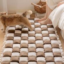 Sofa Covers Washable, Fuzzy Couch Covers For Pets, Dog Couch Cover, Pet Couch Cover For Sofa, Dog Couch Cover Protector, Non-Slip Sofa Cover 2 3 4 Seater Dog Sofa Cover For Living Room Thickened Quilted Plaid Pet Couch Cover - Coffee Brown - View 2