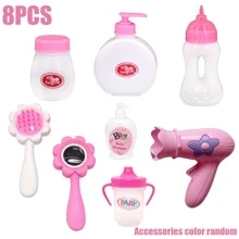 12pcs Magic Baby Dolls Mini Milk Bottles, Bottle And Juice Bottle Set, Magical Baby Doll Bottle Toy Set, Panda Sticker Milk Bottle & Juice Bottle Dolls, Disappearing Liquid, Strange Milk & Juice Bottles, Disappearing Doll Magic Bottle Children Toys, Suitable As Doll Accessories (Random Accessory Color)