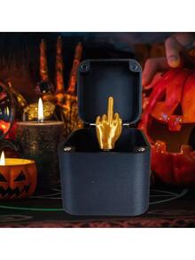 1pc Surprise Finger Gift Box, Fun Box, Prank Hand Pop-Up Joke Gift Box, Adult Funny Gag Gift Box - Black - View 4