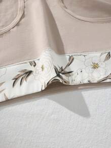 4条装女士高腰纯棉印花内裤，休闲时尚舒适简约三角裤，柔软亲肤 - 彩色 - 查看 11