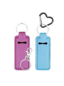 Chapsticks Holder Keychain For Lipstick Lip Balm Keychain Holder With Clip Stocking Stuffers For Women Winter,Lipstick Sleeve Pouch Lip Balm Bag,Portable Pocket Lip Gloss Tube Holder ,Travel Accessory,Lipstick Cover Key Chain, Multi-Function Accessories
