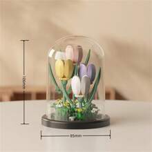 Eine Vielzahl von ABS Desktop Blumen Dekorationen Modell Bausätze, DIY Topfpflanzen, Geschenke für Freunde, Bildungsbausteine. Geschenke zum Schulbeginn, Eltern-Kind-Interaktion, Bürozeit. Geeignet für Tisch-, Raum- und Fensterbankdekoration, etc. Halloween/Weihnachten, stressabbauendes Spielzeug