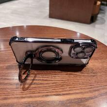 3D New Transparent Anti-Fall TPU Phone Case + Circular Double Ring Magnetic Holder, Suitable For IPhone 17 16, Galaxy A04E A05S A06 A12 A13 A14 A15 A16 A17 A21S A22 A23 A24 A32 A33 A34 A35 A53 A54 A73 S10 S20 S21 S22 S23 S24 S25 Ultra, Note 20, Redmi Note 7/8/9/10/11/12/13/14/15, Redmi 9/10/12/13C/14C/15C, OPPO, MOTO, Honor, HW, Realme, Reno 7