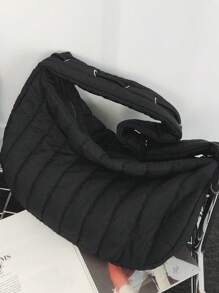 peach tree Sac fourre-tout avec sangle réglable, sac bandoulière de couleur unie simple, fermeture éclair, convient aux couples, la Saint-Valentin, Halloween, Noël, automne/hiver, sac banane unisexe