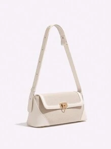 New Fashionable Shoulder Bag Handbag Baguette Bag Versatile Underarm Bag, Beach Purse, Perfect For Summer, Vacation & Daily Use, Travel Must Haves