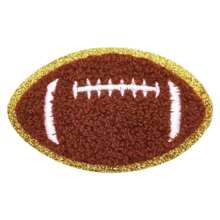 3 Stück Sport Ball bestickte Bügelflicken Set, Fußball Baseball Basketball Rugby Reparatur Aufkleber Applikation, DIY Zubehör für Rucksäcke, Kleidung, Hosen, Mützen, Jeans - Verschiedenfarbig - Übersicht 11
