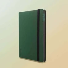 MOOVING 14.8*21cm,A5 HARDCOVER RULED.Beautiful Business Notebook Office Meeting Notebooks, Students Gifts Companion Gift-MX1246132 - 綠色 - 查看 1
