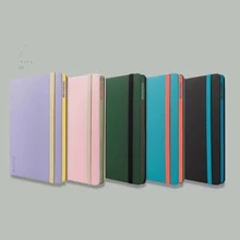 MOOVING 14.8*21cm,A5 HARDCOVER RULED.Beautiful Business Notebook Office Meeting Notebooks, Students Gifts Companion Gift-MX1246132 - 綠色 - 查看 3
