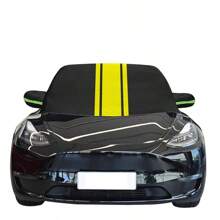 Car Windshield Mirror Reflective Bar Cover Sun Shade Protector Winter Snow Ice Rain Dust Frost Guard Aluminium Film Universal - Khaki - View 1