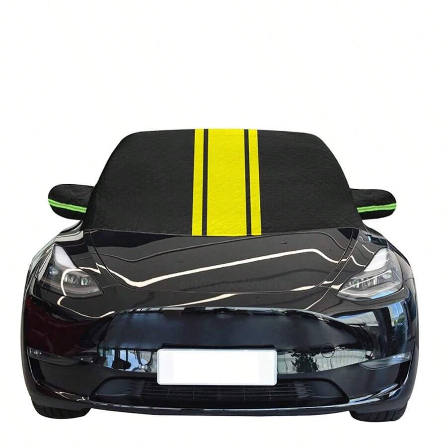 Car Windshield Mirror Reflective Bar Cover Sun Shade Protector Winter Snow Ice Rain Dust Frost Guard Aluminium Film Universal - Khaki - View 1