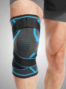 Joelheiras Esportivas e de Fitness Masculinas, Joelheira de Compressão Tricotada para Caminhada, Basquete, Ciclismo, Academia, Confortável