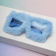 Y2K 复古模糊时尚眼镜，女士超大渐变色眼镜，适合海滩派对、夜店等各种场合，女士时尚眼镜，秋冬穿搭，海滩配饰，复古 Y2K 基本款，商务休闲，夏季海滩度假，户外旅行，返校礼物 - 彩色 - 查看 11