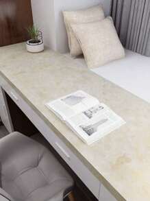 1 卷大理石壁纸，防油耐热自粘壁纸，适用于厨房、家具装饰、奢华香槟白色/房间装饰、家居装饰、卧室装饰、房间装饰、粘贴在瓷砖上、海报、墙面印刷品、卧室房间装饰