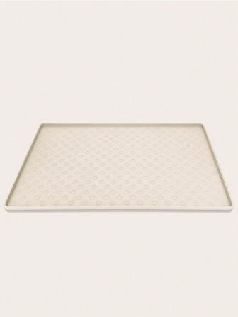 1pc Silicone Paw Detail Pet Placemat