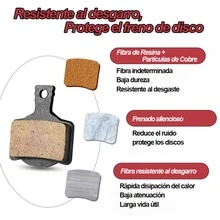 10 Juegos Balatas Shimano Semimetálicas Resina Pastillas de Freno de Disco Ringer Pastillas de Freno Polivalentes para Bicicleta de Montaña B01s Tektro Mt200 M315 M355 M395 - 10 piezas - Ver 2
