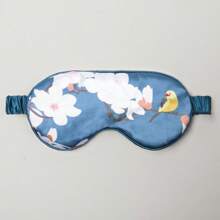 双面仿丝眼罩、缎面睡眠眼罩、印花桑蚕丝眼罩 - 彩色 - 查看 2