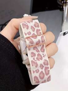 Elegante correa de nailon con estampado de leopardo compatible con Series 9/8/7/6/5/4/3/2/SE, compatible con 38/40/41mm y 42/44/45/49mm - Accesorio de pulsera de smartwatch con broche de seguridad