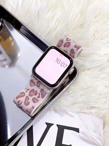 Elegante correa de nailon con estampado de leopardo compatible con Series 9/8/7/6/5/4/3/2/SE, compatible con 38/40/41mm y 42/44/45/49mm - Accesorio de pulsera de smartwatch con broche de seguridad