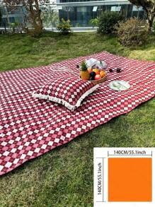 Retro American Style Red & White Plaid Picnic Mat, Rectangular Dining Table Cloth, Linen Rustic New Year Tablecloth, Dust-Proof And Dirt-Resistant, Festive - Multicolor - View 17