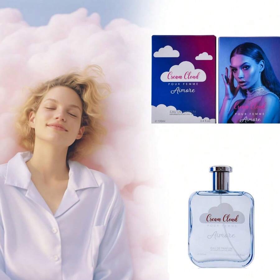 Cloud Perfume, Soft Cloud Eau De Parfum For Women, Dreamy Fragrance With Lasting Impression, Romantic Cloud Shaped Women's Perfume With Notes Of Lavender, Coconut, Vanilla & Pear - 03 - 查看 1