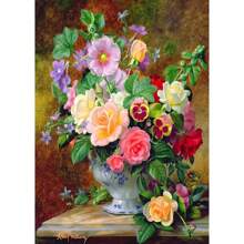 1pc Wall Arts Posters Optional Frame Botanica Europe Classical Retro Flowers Oil Painting Nordic Beautiful Floral Wall Art Poster Canvas Print Hallway Picture Room Home Decor Pop ,Wall Art With Frame